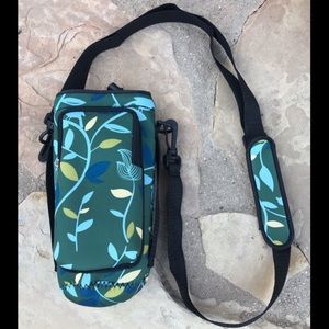crossbody travel bolsa with water bottle holder